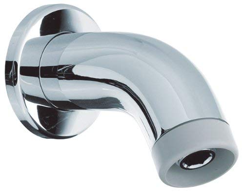 Hansgrohe 27438001 Small Cast Brass Shower Arm and Flange, 1/2-Inch, Chrome