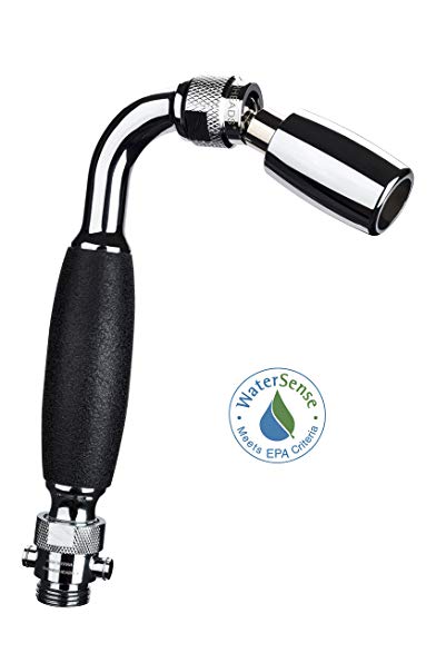 High Sierra's Solid Metal Low Flow Handheld Showerhead with Slip-Free Grip & Trickle Valve- WaterSense Certified 1.5 GPM. Available in: CHROME, Brushed Nickel, or Oil Rubbed Bronze