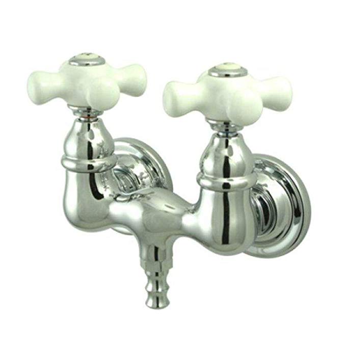 Elements of Design DT0321PX Hot Springs Wall Mount Clawfoot Tub Filler, Polished Chrome