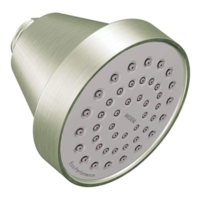 Moen 6399EPBN Level One-Function Eco-Performance Shower Head, Brushed Nickel