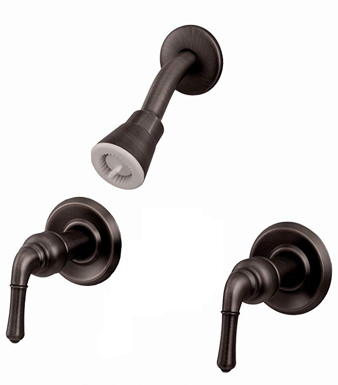 Shower Faucet, Oil Rubbed Bronze Finish, Washerless - by Plumb USA
