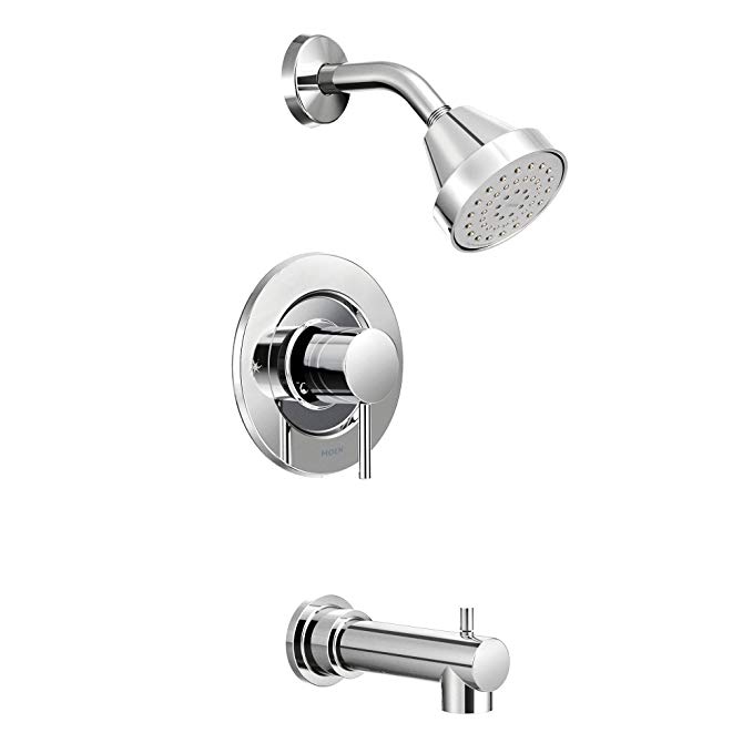 Moen T2193EP Align Eco-Performance Tub and Shower Faucet Set Only (without Moen's PosiTemp Shower Valve), Chrome