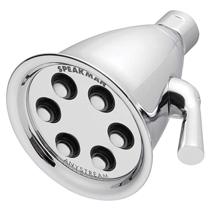 Speakman S-2256-E2 Icon Anystream Multi-Function Adjustable Signature Brass Shower Head, Polished Chrome