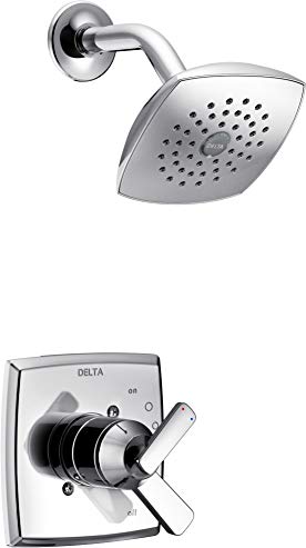 Delta Ashlyn 17 Series Dual-Function Shower Trim Kit with Single-Spray Touch Clean Shower Head, Chrome T17264 (Valve Not Included)